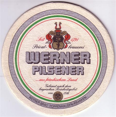 poppenhausen sw-by werner bierwoche 4-5a (rund215-silbergr�nrotrahmen) 